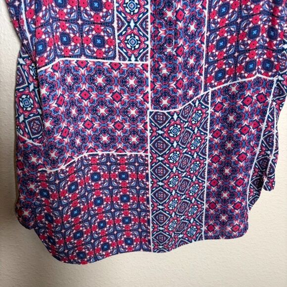 Violet + Claire Tank Top Women's Small V-Neck Sleeveless Printed Colorful Shirt - Picture 3 of 8